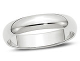 Ladies or Men's 14K White Gold 5mm Wedding Band Ring